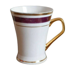 Old Vintage Diamond Potteries Bone China Coffee Cup Gold Trim Shows Sign of Age